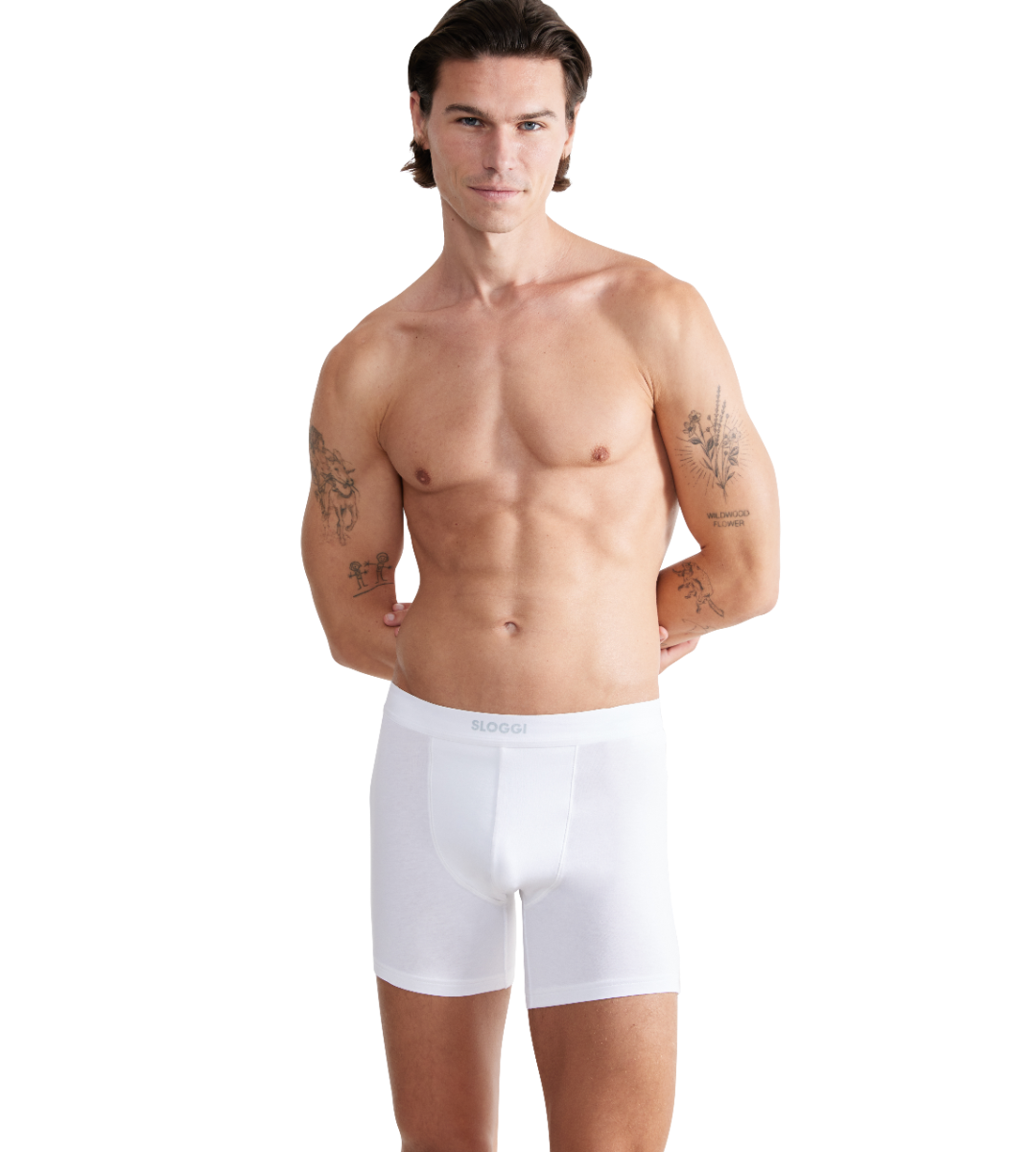 Heren Ever Ease Short 2-Pack White