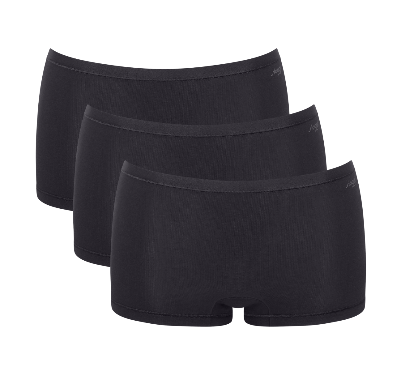 GO Daily Cotton Dames Short 3-Pack Black